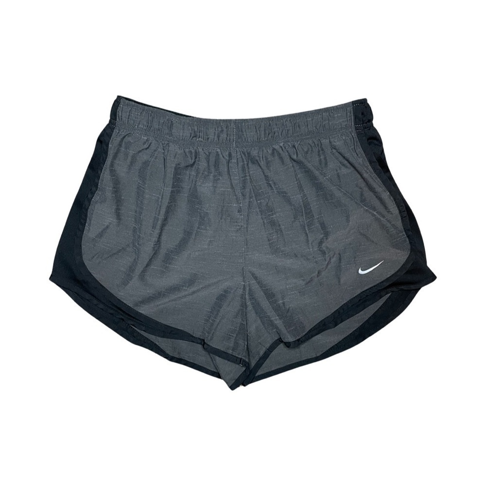 Nike Women’s Medium Running Shorts Gray Black Trim Athletic 3” Inseam